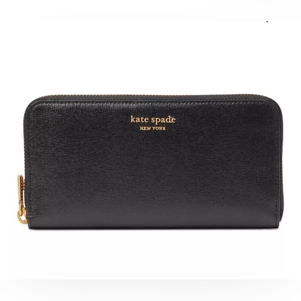 KATE SPADE NEW YORK Morgan Saffiano Leather Zip Around Wallet